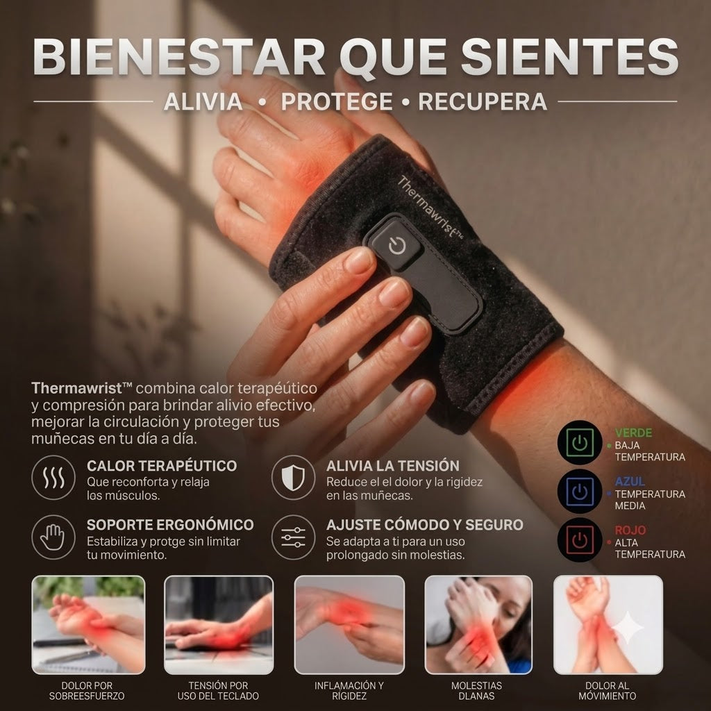 Thermawrist™  Muñequera con Alivio Termico Inteligente