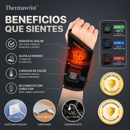 Thermawrist™  Muñequera con Alivio Termico Inteligente