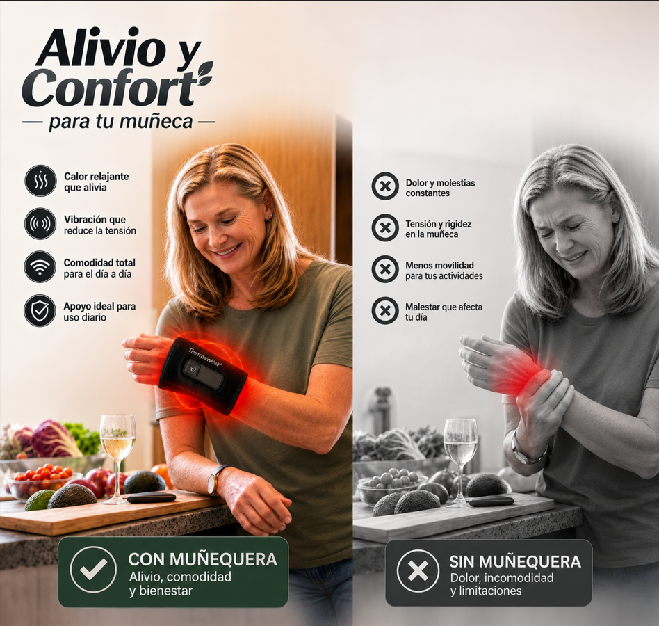 Thermawrist™  Muñequera con Alivio Termico Inteligente