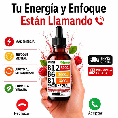 Nusava® Vitamina B Complex (B1, B6, B12, Niacina, Folato)